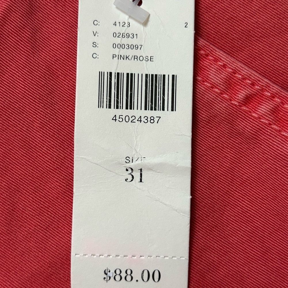 Anthropologie Cropped Ankle Pants in Coral Red - Picture 11 of 15